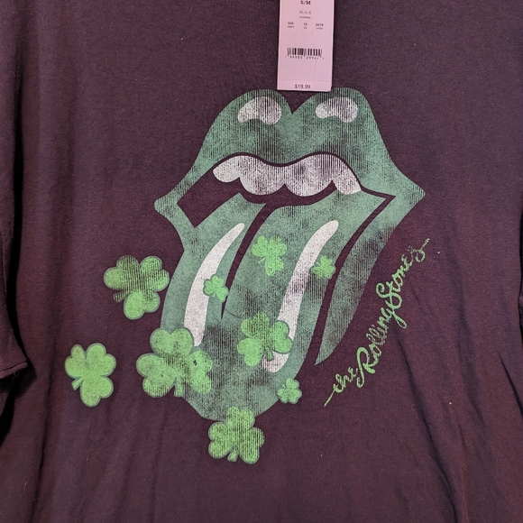 The Rolling Stones Shamrock Tee Size M New - Picture 5 of 10
